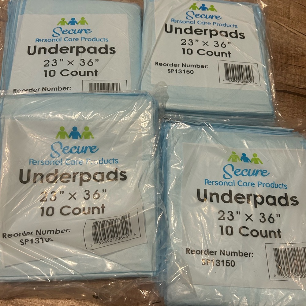 Secure Personal Care Underpads 10 Count
